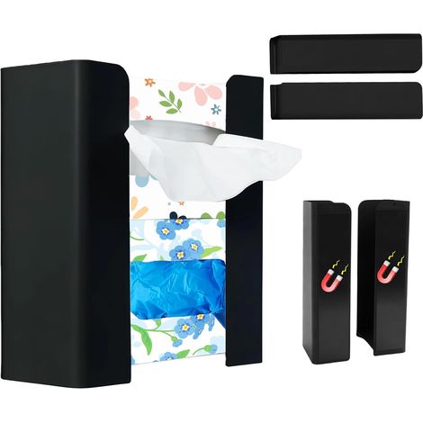 Porte Mouchoirs Magnétique, Distributeur de Gants Magnétique, Montage Mural, Aucun Perçage Requis, Boite à Mouchoirs pour Boîte à Outils, Garage, Cuisine, Réfrigérateur (1/5)