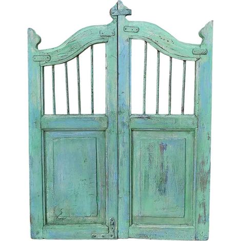 Puerta de madera acabado artesanal 80x3x103h cm