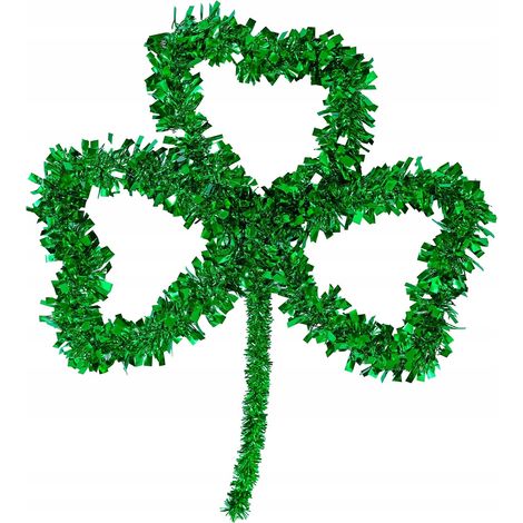 Dekorativer grüner Kleeblatt-Weihnachtsschmuck zum St. Patrick's Day, 29 x 35 cm (1/2)