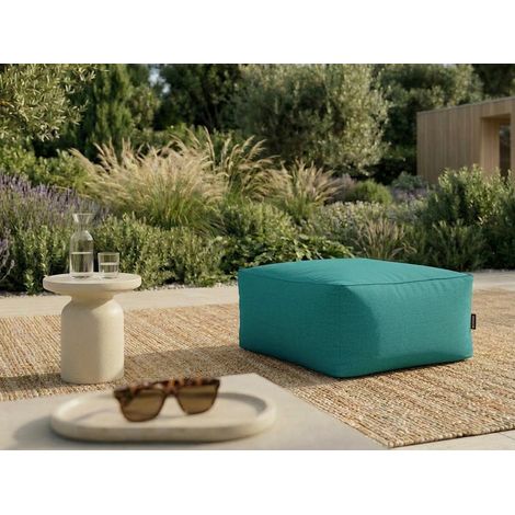 BOBOCHIC - Pouf pour canapé de jardin modulable RIVIERA   Bleu clair (1/5)