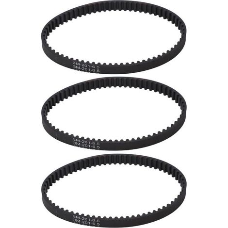 Courroie de rechange pour aspirateur – Lot de 3 courroies en caoutchouc standard compatibles avec les modèles Bissell ProHeat 2X