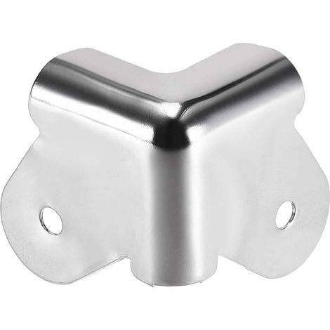 4pcs Protecteur d'angle, métal, 36x36x36mm, trou 4,5mm, pour haut-parleur guitare basse voiture (1/5)