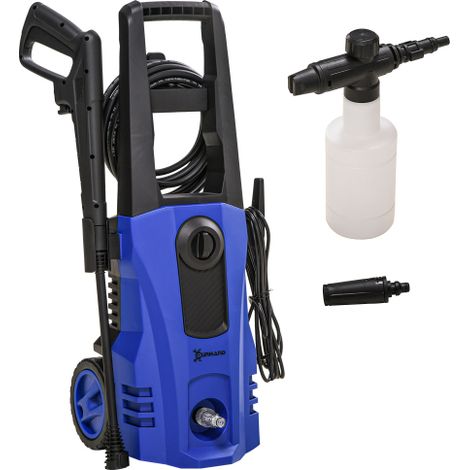 High-Performance 150 Bar Pressure Washer, 510 L/h Flow Rate, 1800W Portable Jet Cleaner in Blue for Efficient Cleaning. (1/5)