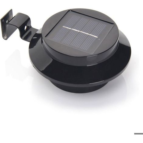 Lot De Lampes Solaires Pour Gouttières, Lampes Solaires D'Extérieur Avec Support Réglable, Pour Clôture, Jardin, Mur, Cour (1/2)