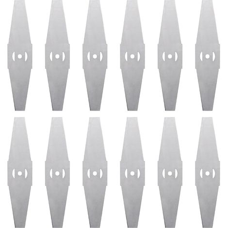 12 Lames de coupe-bordures en métal, Lames de remplacement pour coupe-bordures électriques, Accessoires de débroussailleuse, Lames de tondeuse (1/5)