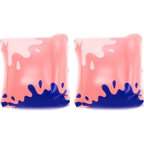 Aufblasbares PVC-Schwimmarmband für Erwachsene und Kinder – Rosa – Schwimmhilfe (1/5)