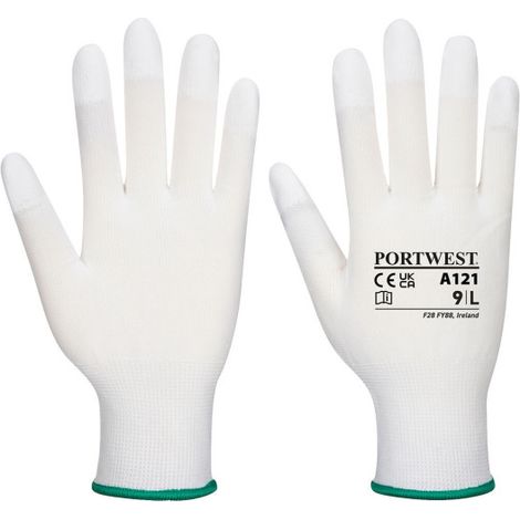 Guantes con puntas de PU para manipulación CE 1 A121 S Blanco