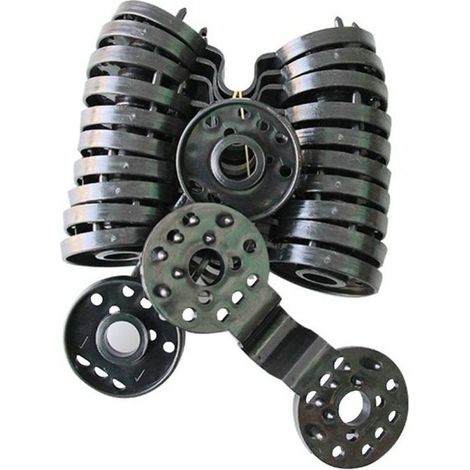Lot de 20 Clip de Fixation pour Brise Vue, Clip Spécial avec œillet en Plastique, Clips de Fixation Traités Anti-UV pour Brise Vue, Filet, Clôture, d'ombrage，Lilaris (1/5)