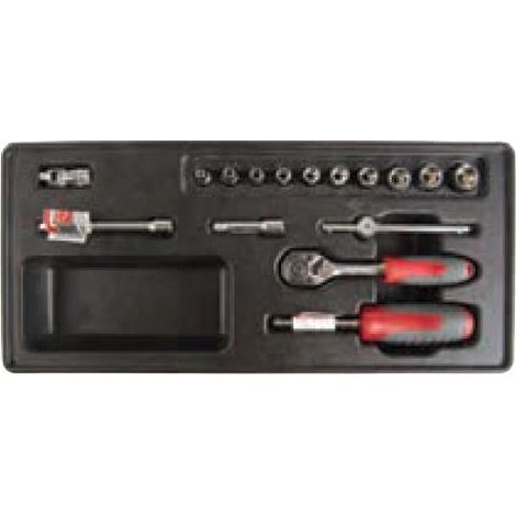 Vassoio porta utensili Proline-tools 58703 39,5x18 cm 16 posti