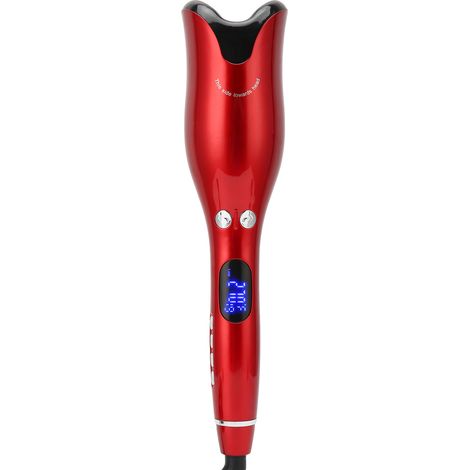 Fer à friser automatique rouge température constante professionnel, baguette boucleur cheveux 110-240V prise UE (1/5)