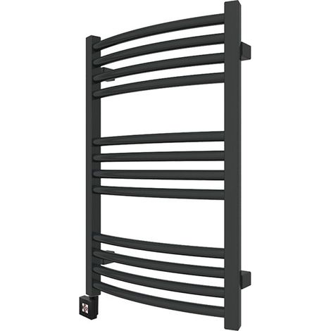 Scaldasalviette elettrico nero alto 900mm e largo 536mm - 400 Watt - LEN900/536E1N