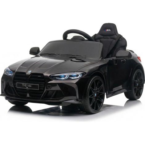 LUNSY Coche Eléctrico para Niños BMW M4, Vehículo con Mando a Distancia, Batería 12V, Velocidad 3-5 km/h, Luces LED y Música, Niños de 3 Años, Negro (1/5)