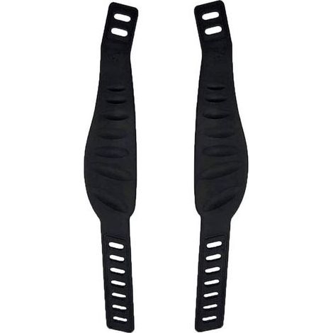 pair Sangles de Pédale de Vélo, 1 Paire Sangles de Pédale en Caoutchouc, d'exercice Sangles de Pédale, Courroie de Pedale, pour Vélo d'exercice Stationnaire Cycle Maison ou Gymnase - Noir-Fei Yu (1/3)
