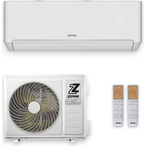 Condizionatore climatizzatore da parete 24000 BTU con Wi-Fi doppio telecomando e assistente vocale ZTQ Zephir (1/3)
