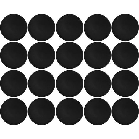20x Cache vis capuchon torx T25 Protection Bouchon Recouvrement Meuble, noir