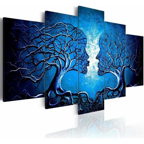 Tableau baiser saphir - 200 x 100 cm (1/4)