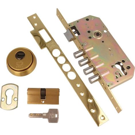 AMIG cerradura seguridad 100 latonada amig , Cerradura 100 Acero Latonado Barnizado de la marca Amig.