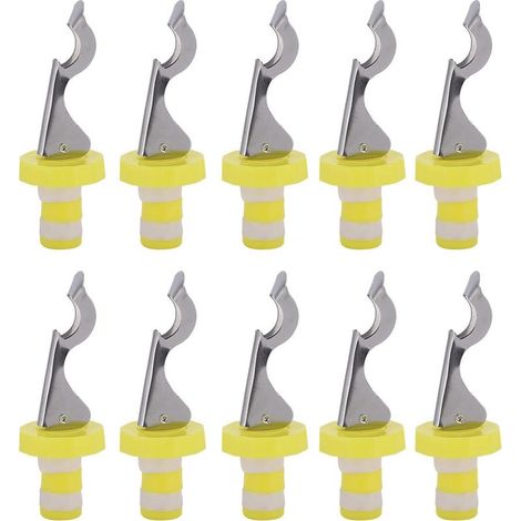 10 Pièces Bouchon à Vin Manuel Universel avec Pompe à Vide pour Conservation du Vin - Accessoire de Cuisine (1/5)