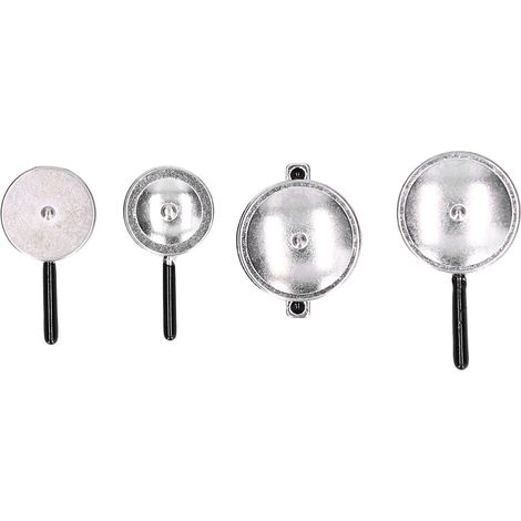 1:12 Miniature Casserole en Métal Argenté pour Cuisinière de Maison de Poupée - Accessoires de Cuisine Jouet (1/5)