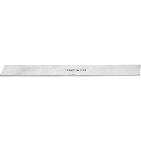 Outil de tournage en acier rapide HSS, barre carrée blanche (3 x 20 x 200 mm) (1/5)