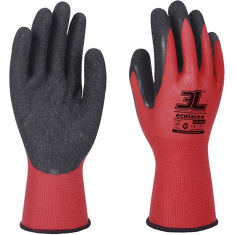 Großer Ecolatex-Rouge-Latexhandschuh Größe 9 3l