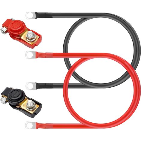2p câbles de Batterie Voiture 16mm² - cuivre et PVC. 10 mm. 12V. compatible SC16 - été / automobile (1/5)