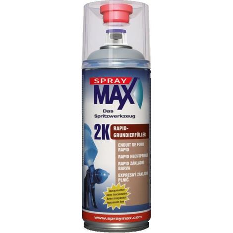 Bombe d'apprêt - Garnissant - Enduit de fond - Gris - Carrosserie - SprayMax 2K - 400ml