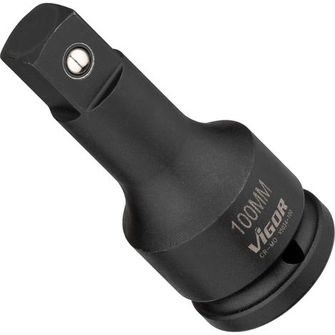VIGOR Schlagschrauber Verlängerung, 3/4 (20 mm) Vierkant hohl, 3/4 (20 mm) Vierkant massiv, 100 mm (1/3)