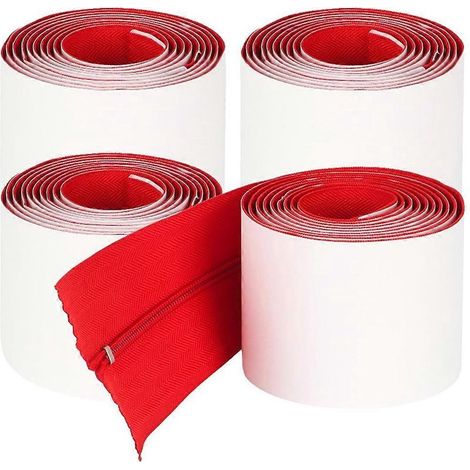 Lot de 4 fermetures éclair anti-poussière robustes pour bâches en plastique, 2,13 m x 7,62 cm (1/5)
