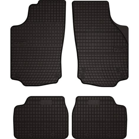 Alfombrillas de goma para Opel Corsa C hatchback (2000-2006) - negras, montadas (1/5)