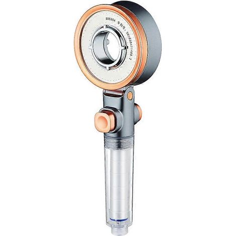 Pommeau de douche turbo double face avec filtre en coton PP - Douchette à main haute pression et économie d'eau FT (1/3)