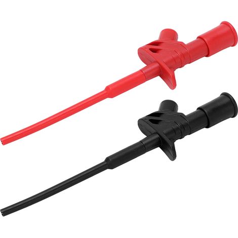 2 Pinces Crocodile Test PA Cuivre Inox Flexible, Sondes de Mesure pour Réparation Automatique, 2 Pièces (1/5)
