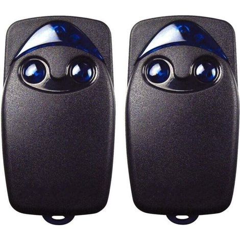 2 telecomandi per porta da garage elettrica Flo2r-s a 2 pulsanti da 433,92 MHz, compatibili con il telecomando per porta da garage Nice Remote. (1/4)