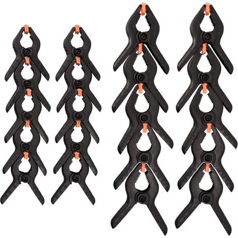 20 pinces à ressort en nylon, extra résistantes et durables, pour studio photo, 7,6 cm/15,2 cm. (1/4)