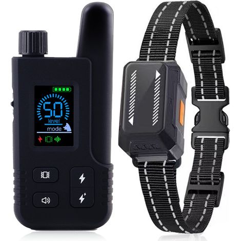 Clôture électronique intelligente pour animaux, d'extérieur et longue portée, avec télécommande, et collier de dressage multifonction pour chien à écran couleur