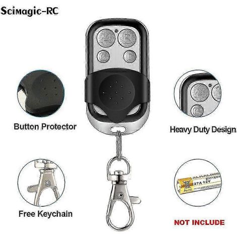 Récepteur de porte de garage SCS Sentinel Control 12 V/24 V 2 canaux 433 MHz, émetteur de télécommande RFA pour portail (1/5)