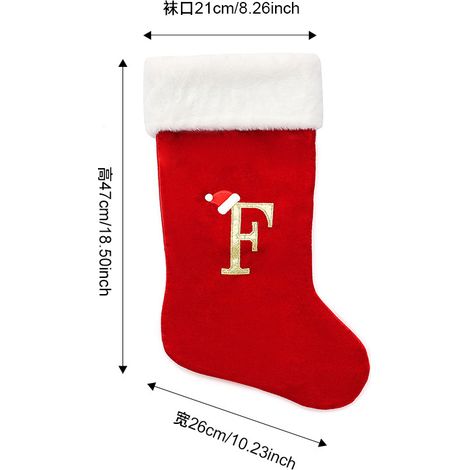 Large Christmas stockings, Christmas decorations, English letter ornaments, letter socks, children's cartoon gift bags