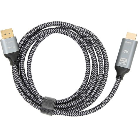 Câble adaptateur DisplayPort 1.4 vers HDMI 2.1, mâle à femelle, support 8K (1/5)