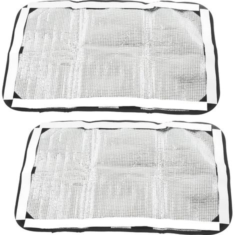 2 Housses de Fenêtre pour Camping-Car en Tissu Oxford avec Revêtement Aluminium, Anti-UV, Dimensions 40x62 cm, Protection pour Fenêtres de Véhicules de Loisirs