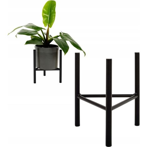 Support à fleurs en métal noir Loft Dijon S MAX. Pot de 20,5 cm (1/5)