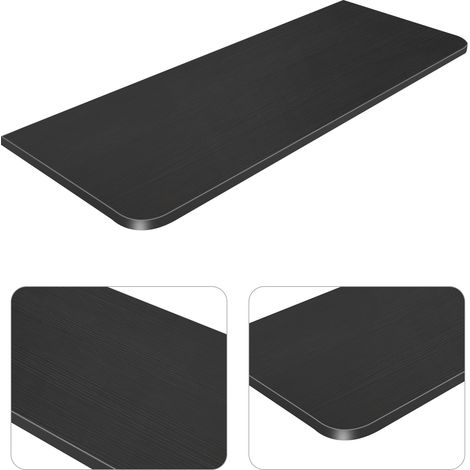Haloyo Table Pliante Murale, Bureau D'Ordinateur Pliant En Bois Massif, Table Murale à Abattant ,80 x 50 x 1.6 cm,noir (1/5)