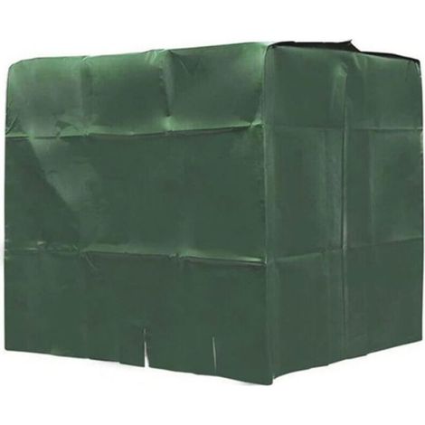 Couvre de protection pour réservoir IBC - ZOR® - Étanche - 1000L - Vert - Tissu Oxford 210 - Résistant aux UV (1/5)