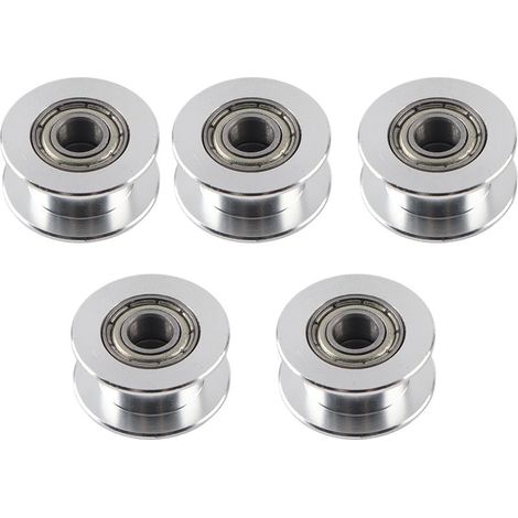 5 poulies de distribution en aluminium 2GT pour imprimante 3D (largeur 6 mm, 20 dents, alésage 5, sans dents) (1/4)