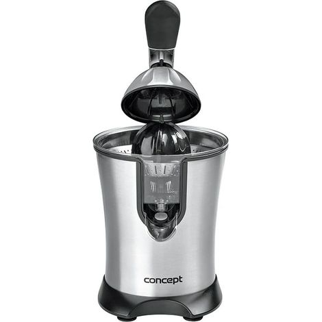Concept Hausgeräte CE3520 Spremiagrumi elettrico, con braccio a leva, 750 ml, 160 W, Acciaio inox/Nero (1/4)