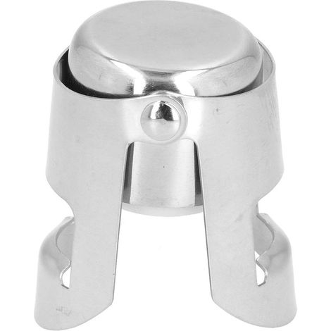 Bouchon de Champagne en Acier Inoxydable, Fermeture Hermétique pour Bouteille, Accessoire de Bar et Cuisine (1/5)