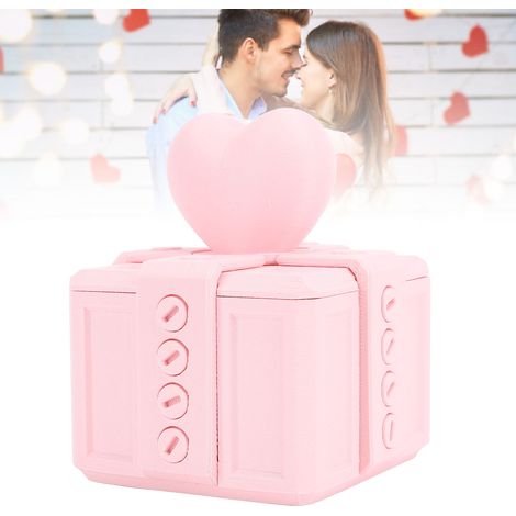 Überraschungs-Geschenkbox mit Knarren, 3D-gedruckt aus PLA mit rosa Schraube, lustige Geschenkbox für Karten und Münzen, für Männer und Frauen (1/5)
