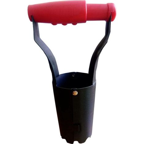 TrendLine Blumenzwiebel Pflanzer rot / schwarz Stahl Containerpflanzen