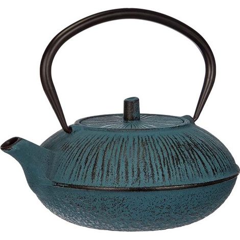 Tetera de hierro fundido Lacor - Azul - Capacidad 1,1 Litros. (1/4)