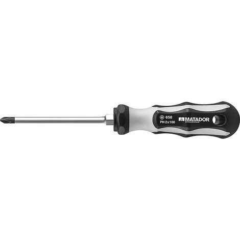 Schraubendreher, 2K, 6-kt., Kreuzschl., PH 2x100 m (1/4)