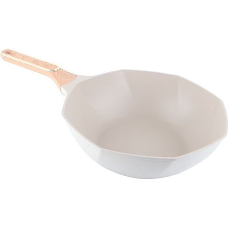 Poêle médicale octogonale de 32 cm de diamètre, avec revêtement antiadhésif, en alliage d'aluminium, compatible avec les plaques de cuisson à gaz et vitrocéramiques. (1/5)